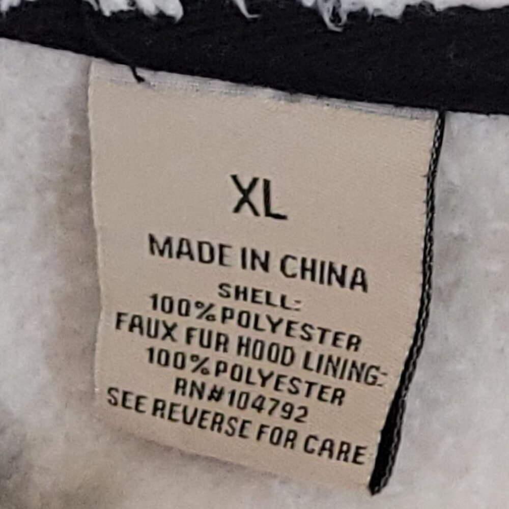 Hooded Full-Zip Fleece Jacket With Elk & Forest Scene Mens XL Victory Outfitters - Picture 6 of 14